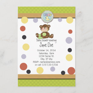 Teddy Bear Baby Shower Invitation