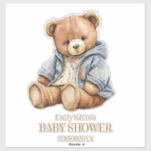 Teddy Bear Baby Shower Invitation Can Bearly Wait