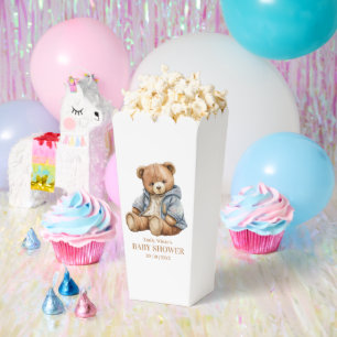 Teddy Bear Baby Shower Invitation Can Bearly Wait  Favour Box