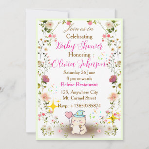 Teddy Bear Baby Shower Invitations