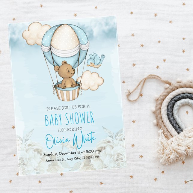 Teddy Bear Baby Shower invite, We Can Bearly Wait (Creator Uploaded)