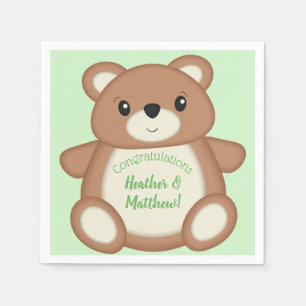 Teddy Bear Baby Shower Napkin