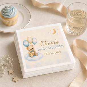 Teddy Bear Baby Shower Napkins
