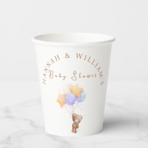 Teddy Bear Baby Shower Paper cup