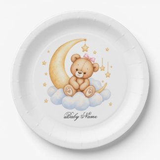 Teddy Bear Baby Shower Paper Plates