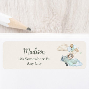 Teddy Bear Baby Shower Return Address