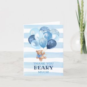 Teddy Bear Baby Shower Thank You Card