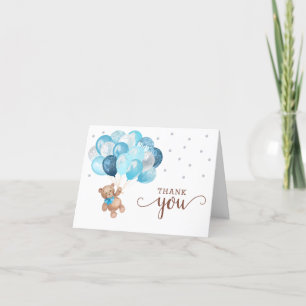 Teddy Bear Baby Shower Thank You Card