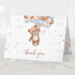 Teddy Bear Baby Shower thank you enclosure card