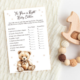 Teddy Bear Baby Shower The Price is Right