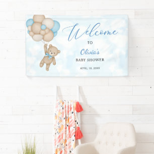 Teddy Bear Baby Shower Welcome Banner