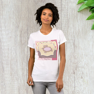 Teddy Bear Baby Shower with Retro Circles T-Shirt