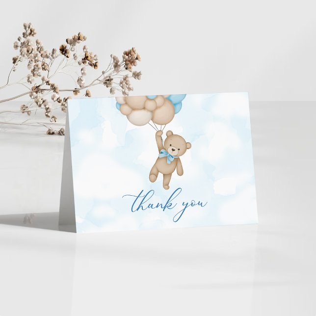 Teddy Bear Baby Thank You Card (Creator Uploaded)