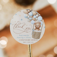 Teddy Bear Balloon Bearly Wait Baby Shower Favour