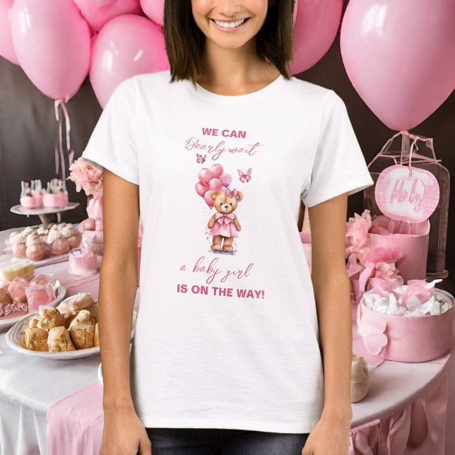 Teddy Bear Balloon Butterfly Girl Baby Mum to Be  T-Shirt (Creator Uploaded)