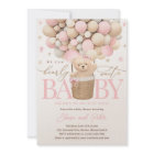 Teddy Bear Balloon Girl Bearly Wait Baby Shower