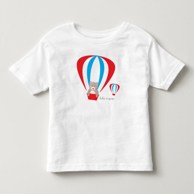 Teddy Bear Balloon Toddler Tee (Front)