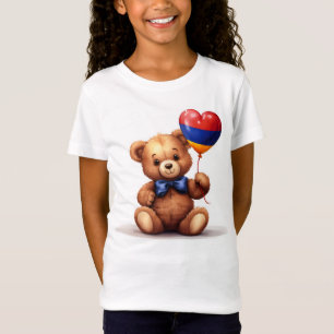 teddy bear & balloon with the Armenian flag. T-Shirt