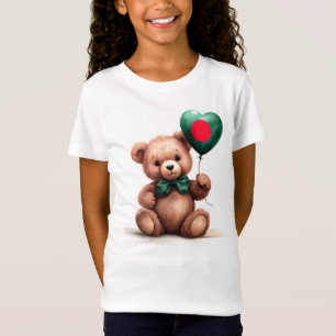 teddy bear & balloon with the Bangladeshi flag. T-Shirt