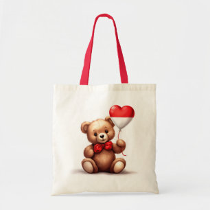 teddy bear & balloon with the Monaco flag. Tote Bag