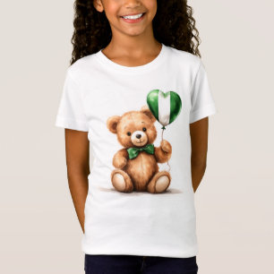 teddy bear & balloon with the Nigerian flag. T-Shirt