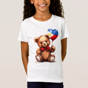 teddy bear & balloon with the Philippine flag. T-Shirt