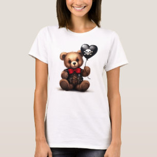 teddy bear & balloon with the pirate flag. T-Shirt