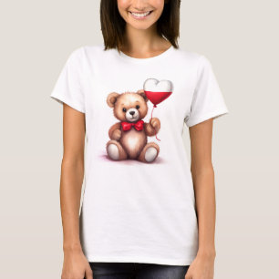 teddy bear & balloon with the Polish flag. T-Shirt