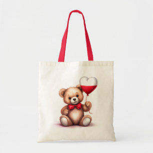 teddy bear & balloon with the Polish flag. Tote Bag