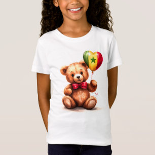 teddy bear & balloon with the Senegalese flag. T-Shirt