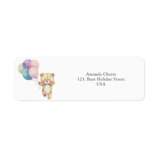 Teddy bear balloons (Front)