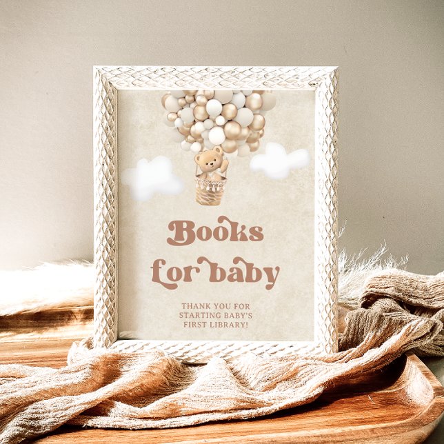 Teddy Bear Balloons Gender Neutral Books for Baby Poster (Creator Uploaded)