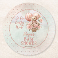 Teddy Bear Balloons Girl Bearly Wait Baby Shower