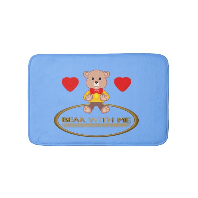 Teddy Bear  Bath Mat (Front)