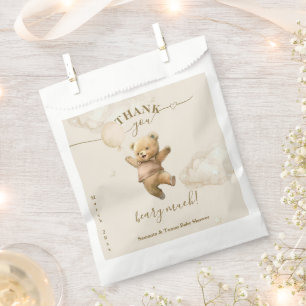 Teddy Bear Bearly Wait Air Balloon Baby Shower Favour Bags