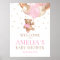 Teddy Bear Bearly Wait Welcome Baby Shower  Poster