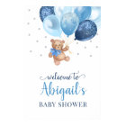 Teddy Bear Bearly Wait Welcome Baby Shower  Poster