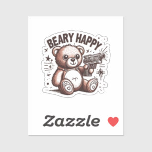 Teddy Bear Beary Happy