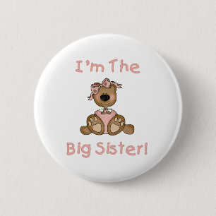 Teddy Bear Big Sister 6 Cm Round Badge