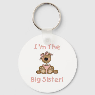 Teddy Bear Big Sister Key Ring