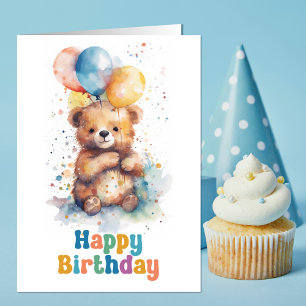 Teddy Bear Birthday Card