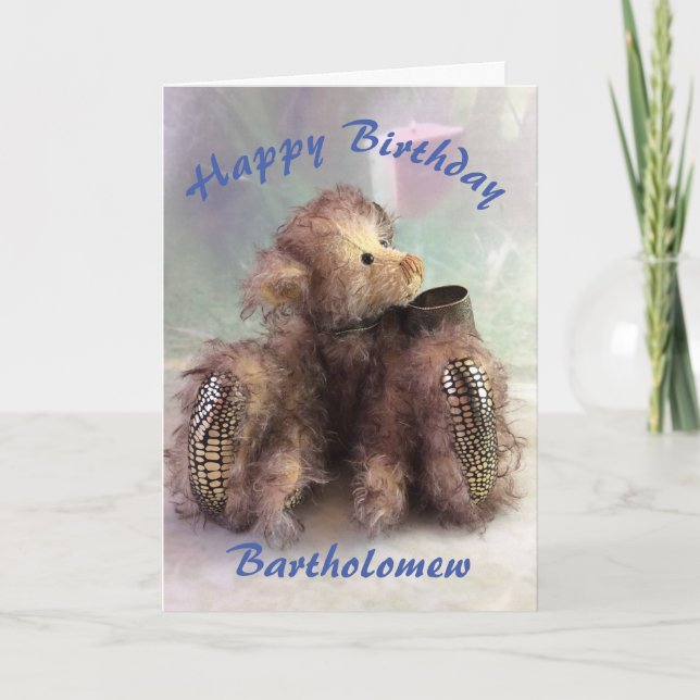Teddy Bear Birthday Card (Front)