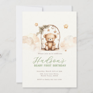 Teddy Bear Birthday Invitation