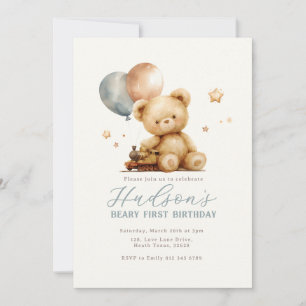Teddy Bear Birthday Invitation