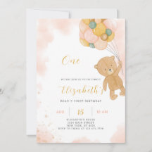Teddy Bear Birthday Invitation