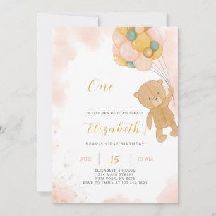 Teddy Bear Birthday Invitation