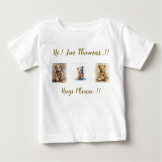 Teddy Bear Birthday Party Baby T-Shirt