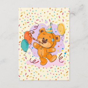 Teddy Bear Birthday Party Invitation