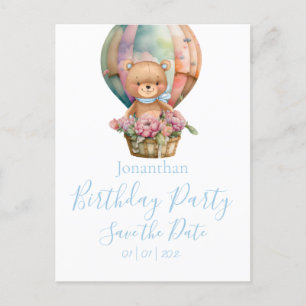 Teddy Bear Birthday Party  Postcard