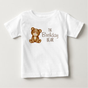 Teddy bear birthday personalised family shirt